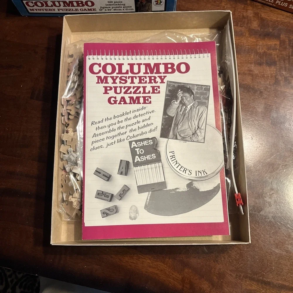 Vintage 1989 Columbo Mystery Jigsaw Puzzle 